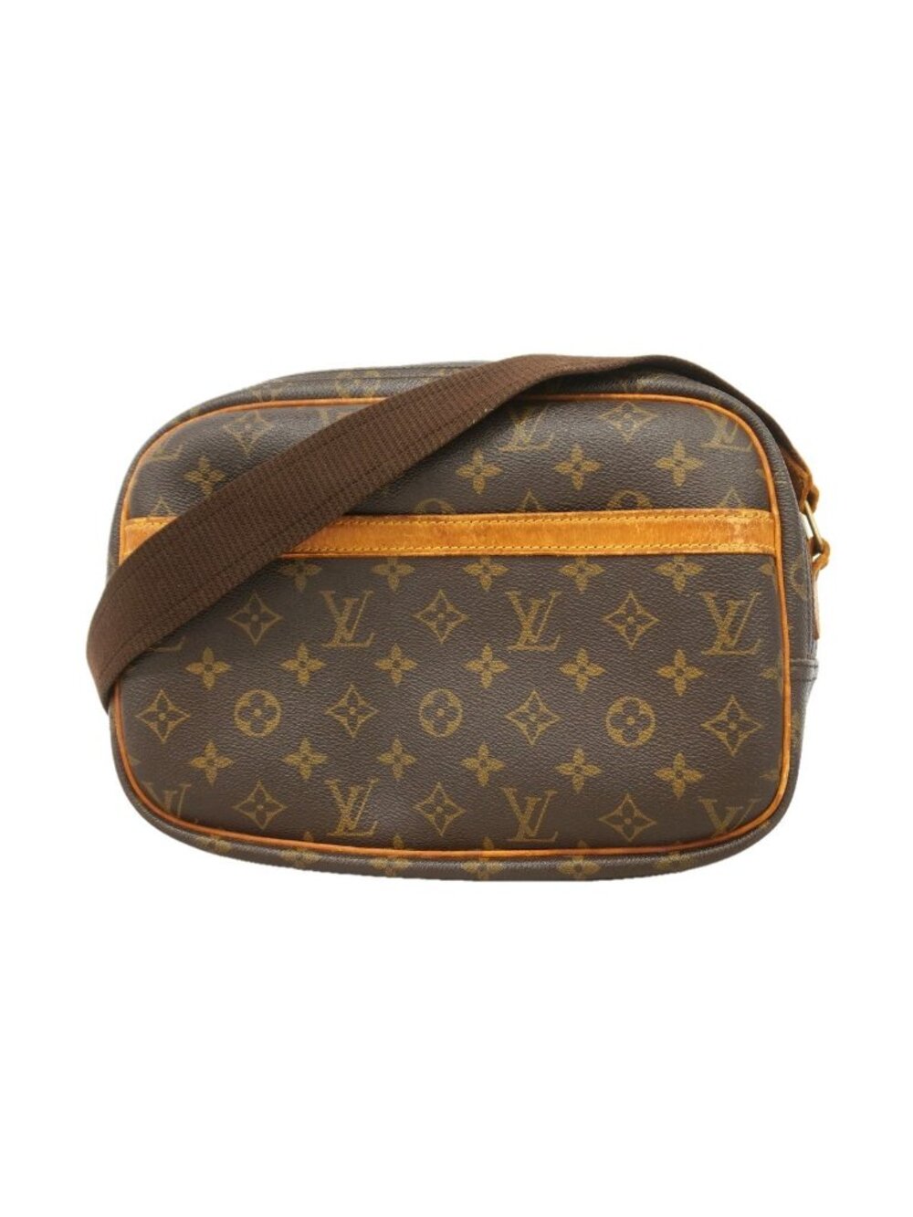 Louis Vuitton Shoulder Bag Monogram Reporter PM Brown